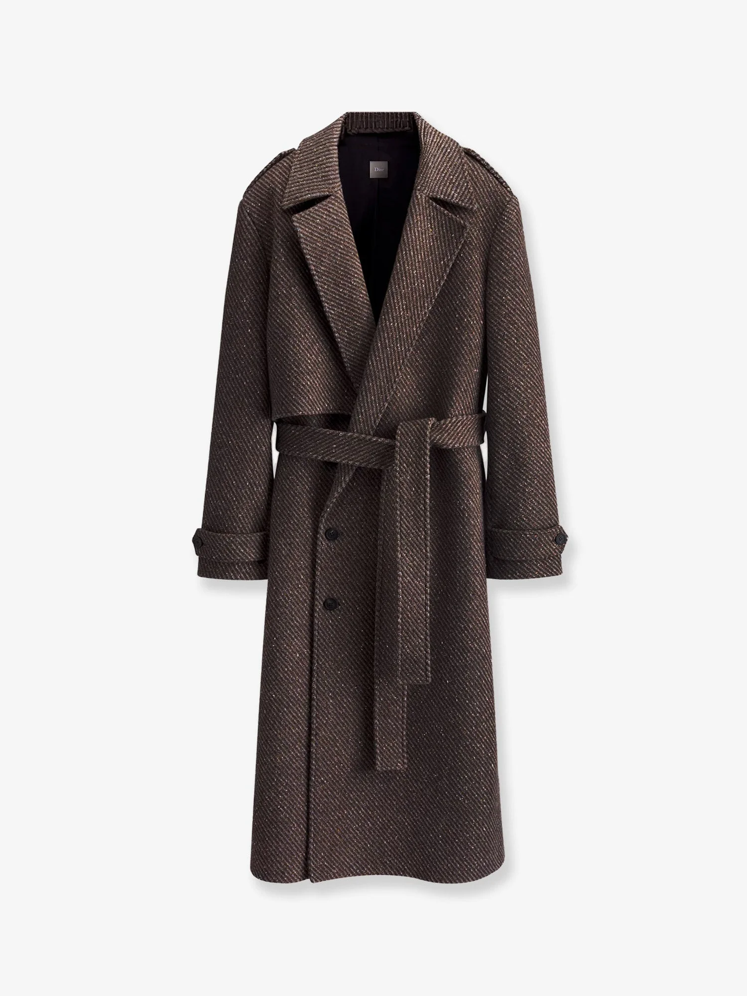 Dior Men Wool And Silk Blend Natte Coat - 1
