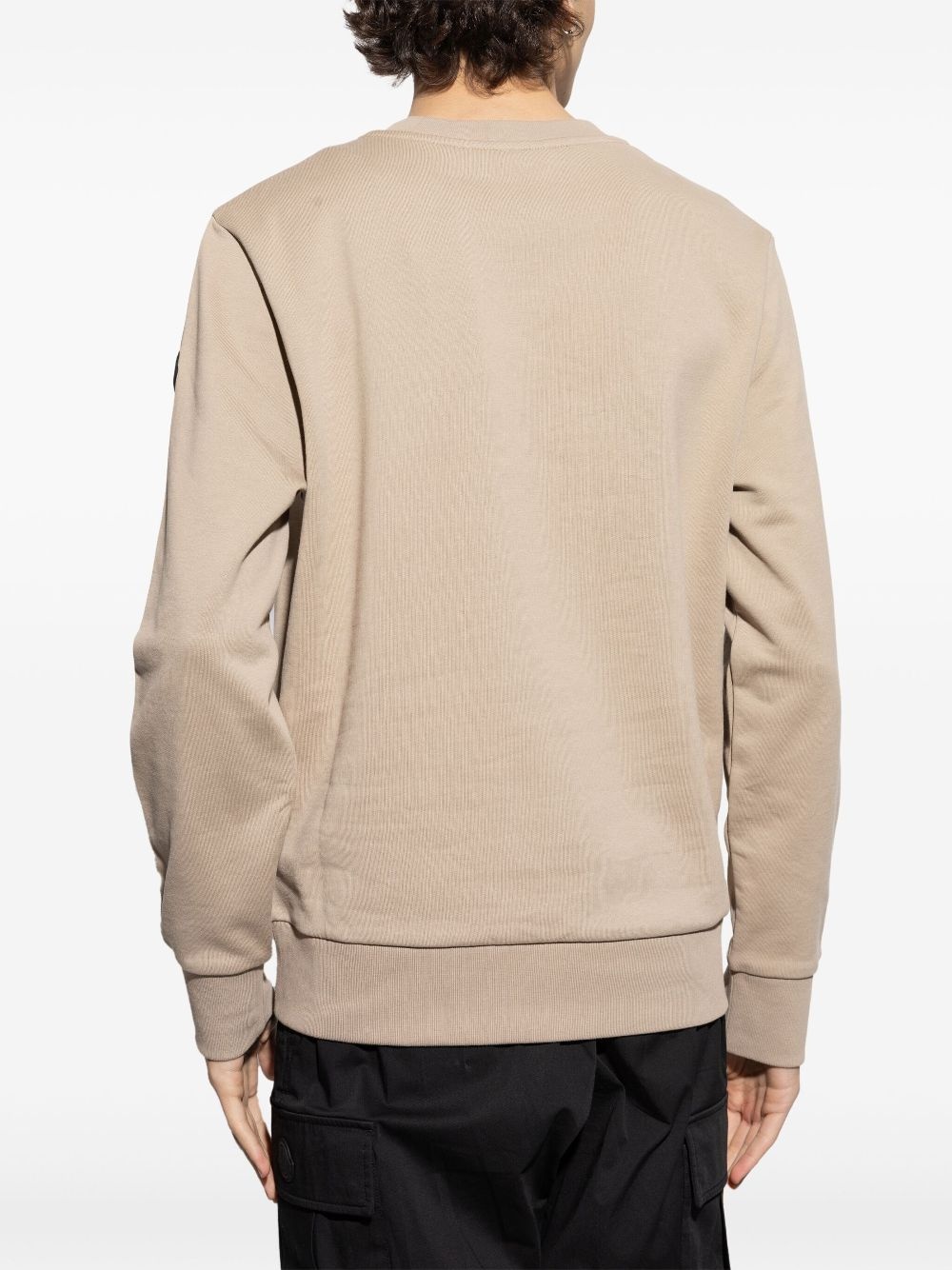 blurred logo sweatshirt - 4