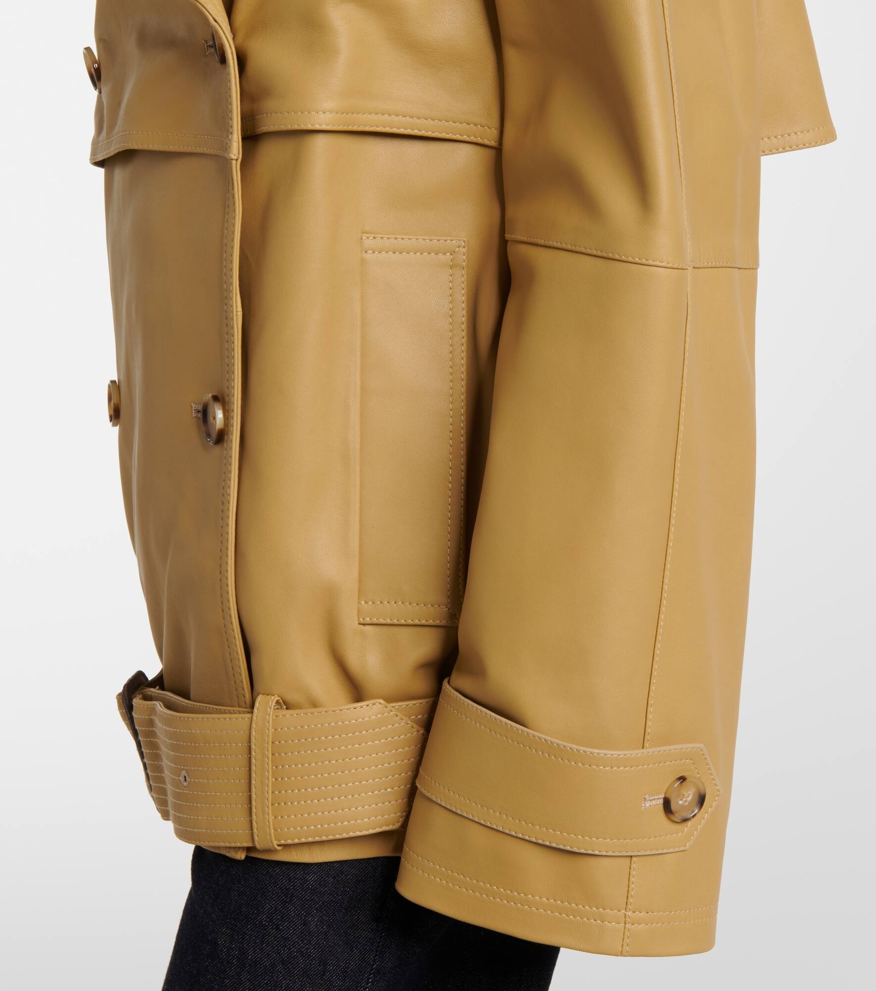 Oversized leather jacket - 5