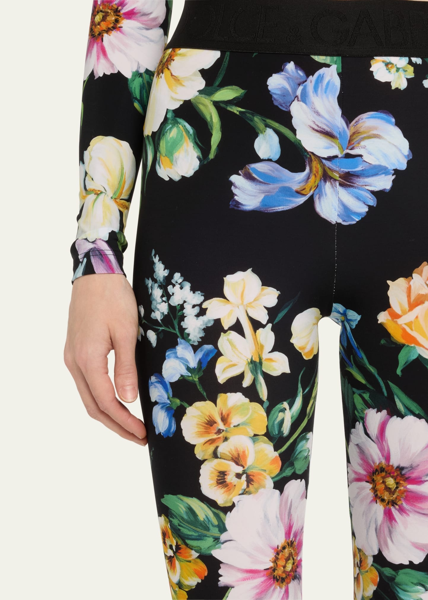 Mix Fiori Cropped Leggings - 5