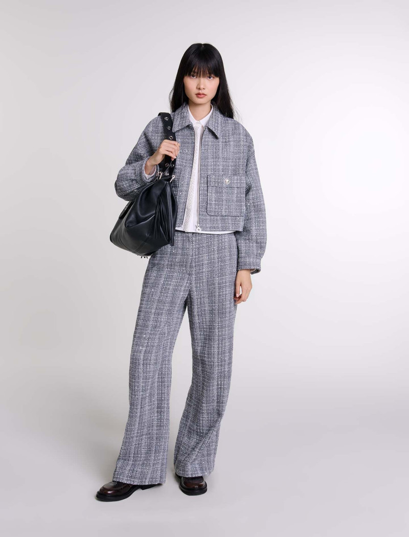 maje Short tweed jacket outlook