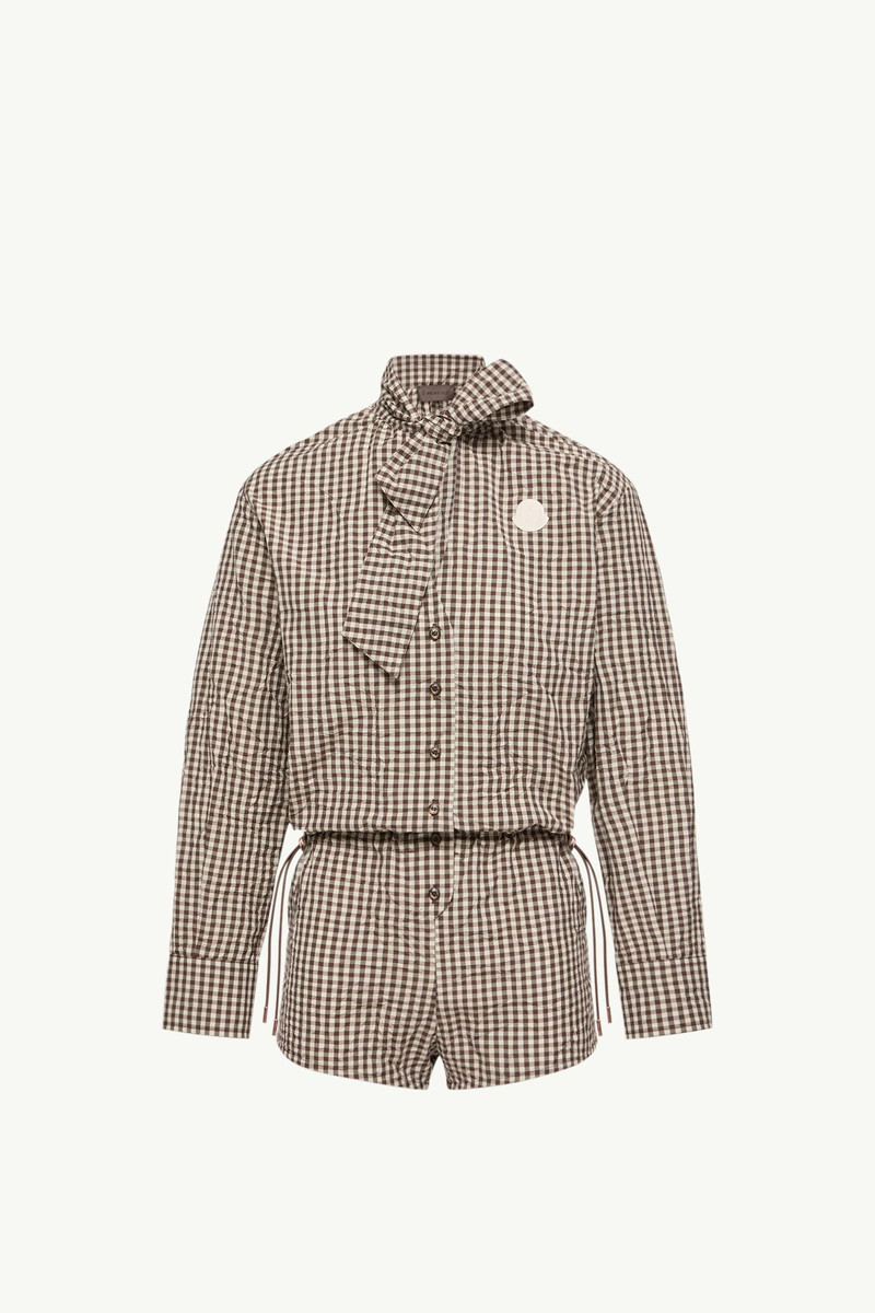 Vichy Romper with Bow 1