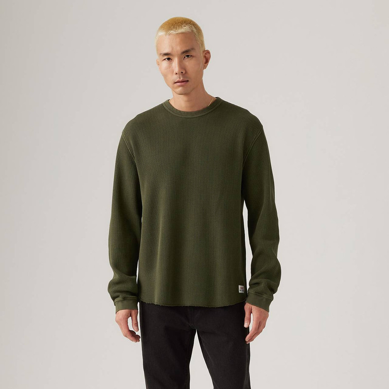 LONG-SLEEVE RELAXED THERMAL SHIRT 2