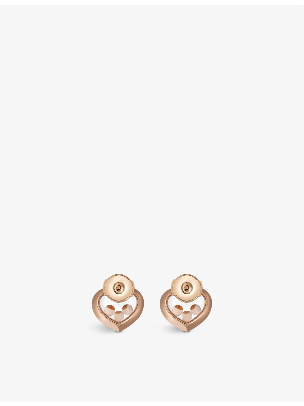 Happy Diamonds 18ct rose-gold and diamond earrings - 4