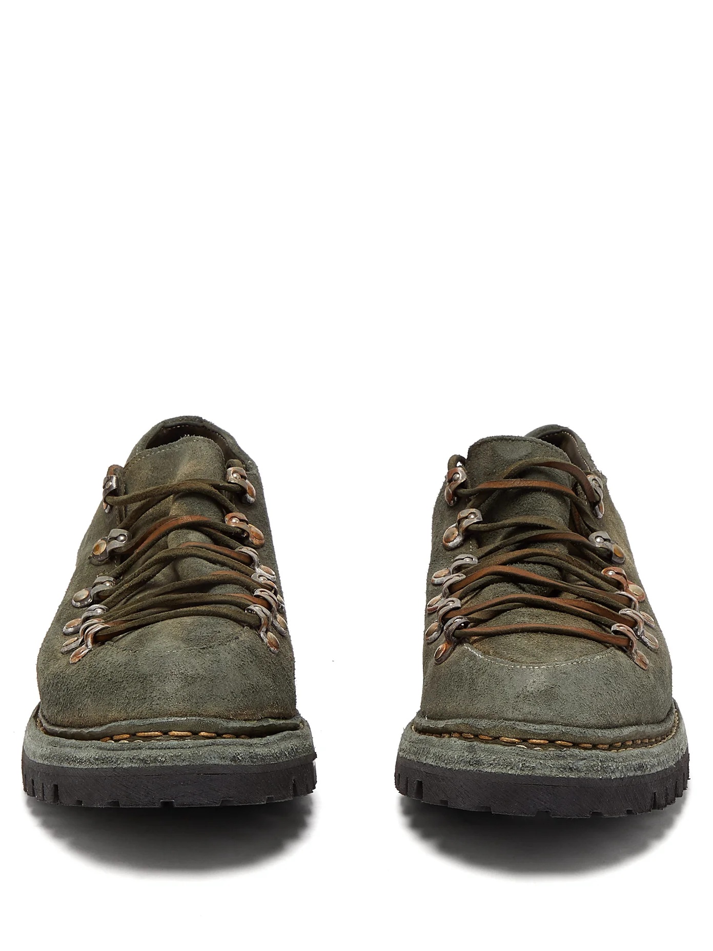 Low-top suede hiking shoes - 5