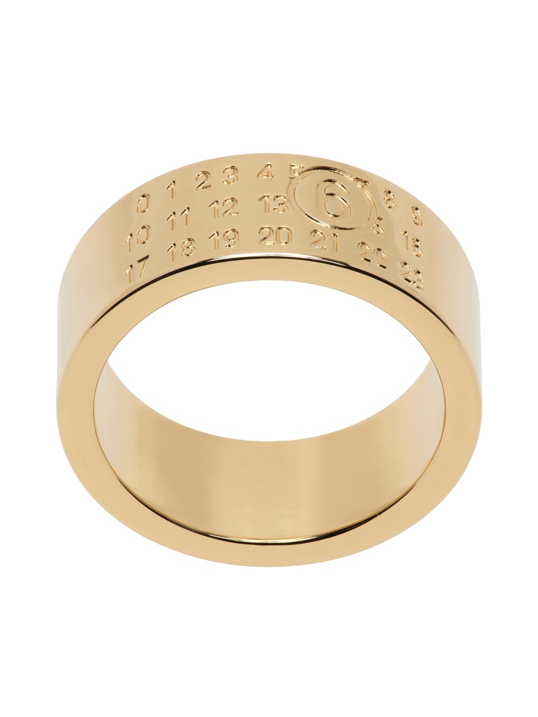 Gold Minimal Logo Ring - 1
