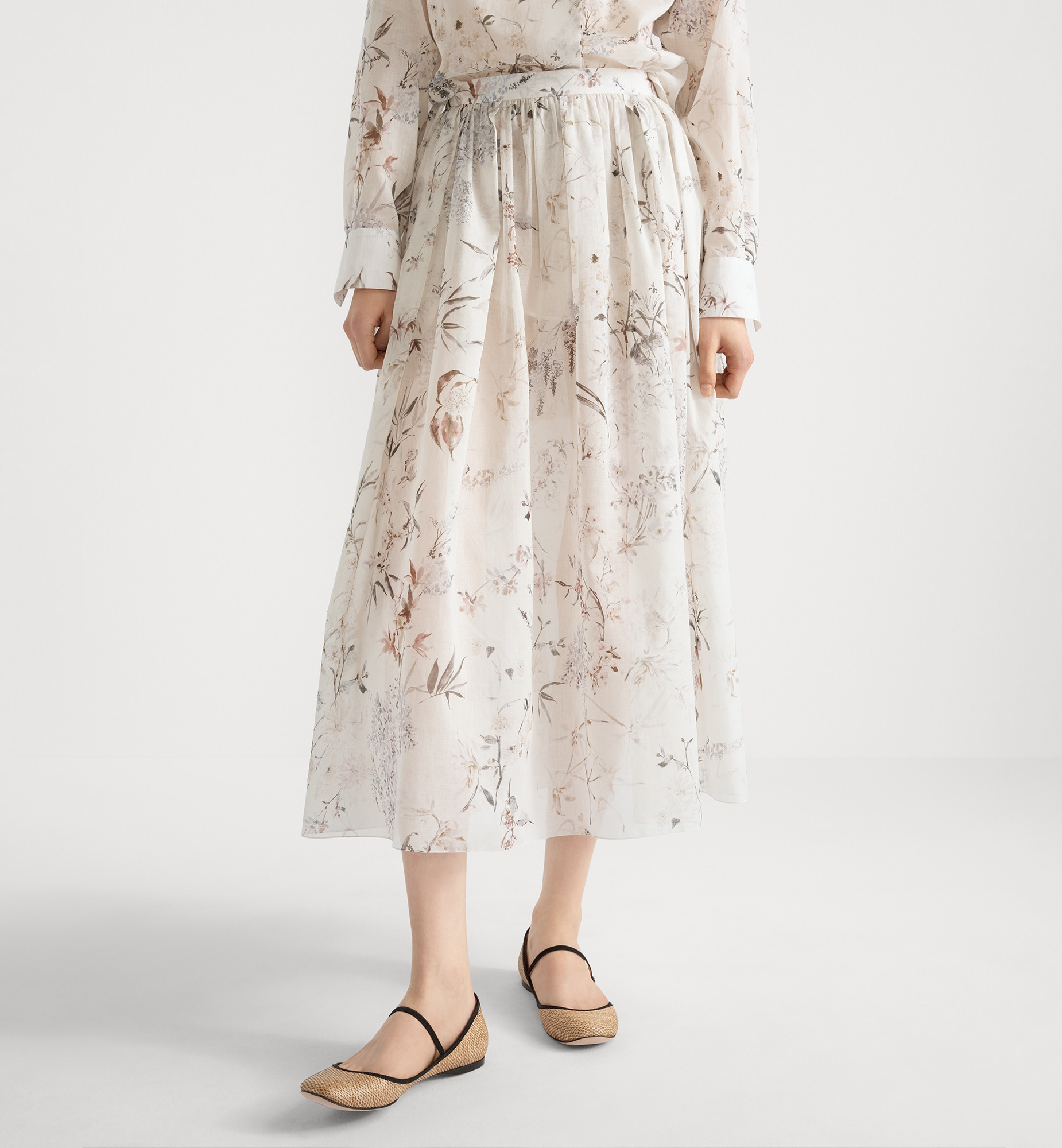 Mid-Length Flared Skirt - 5