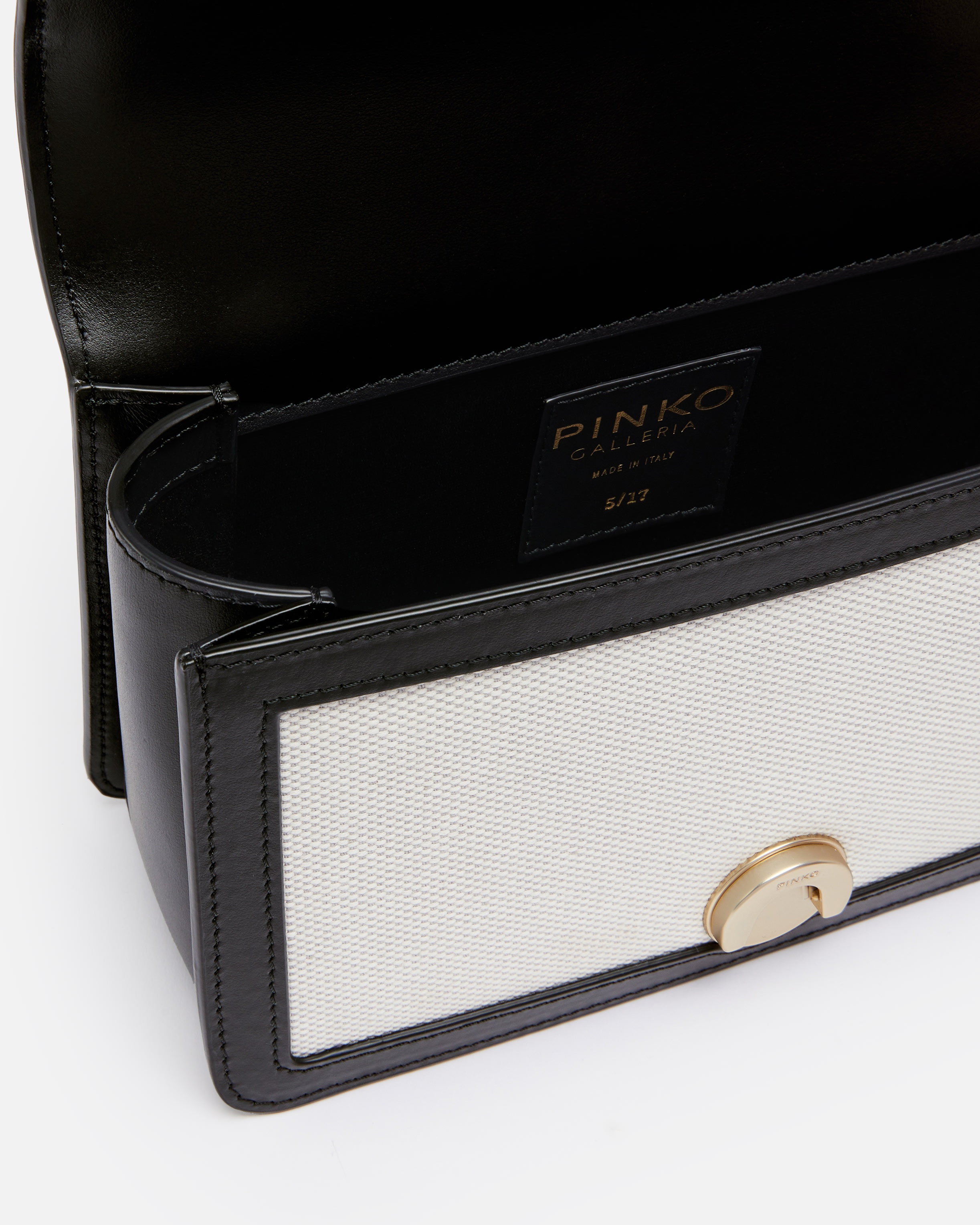 LOVE BAG MINI CROSSBODY BAG WITH LEATHER PIPING - 4