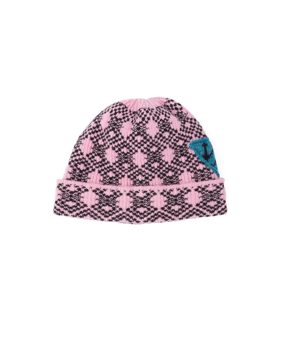 Wool and cashmere jacquard beanie - 1