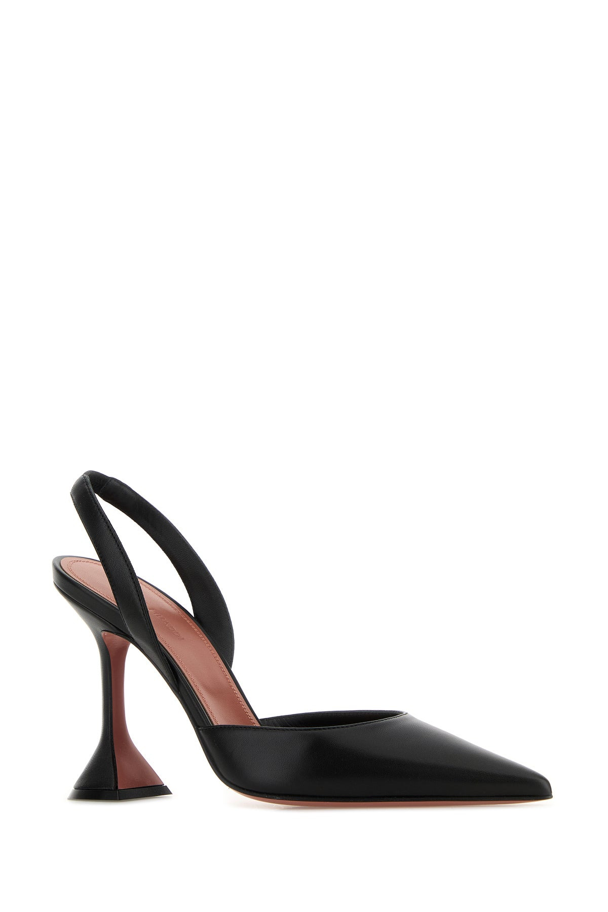 Black nappa leather Holli Sling pumps - 2