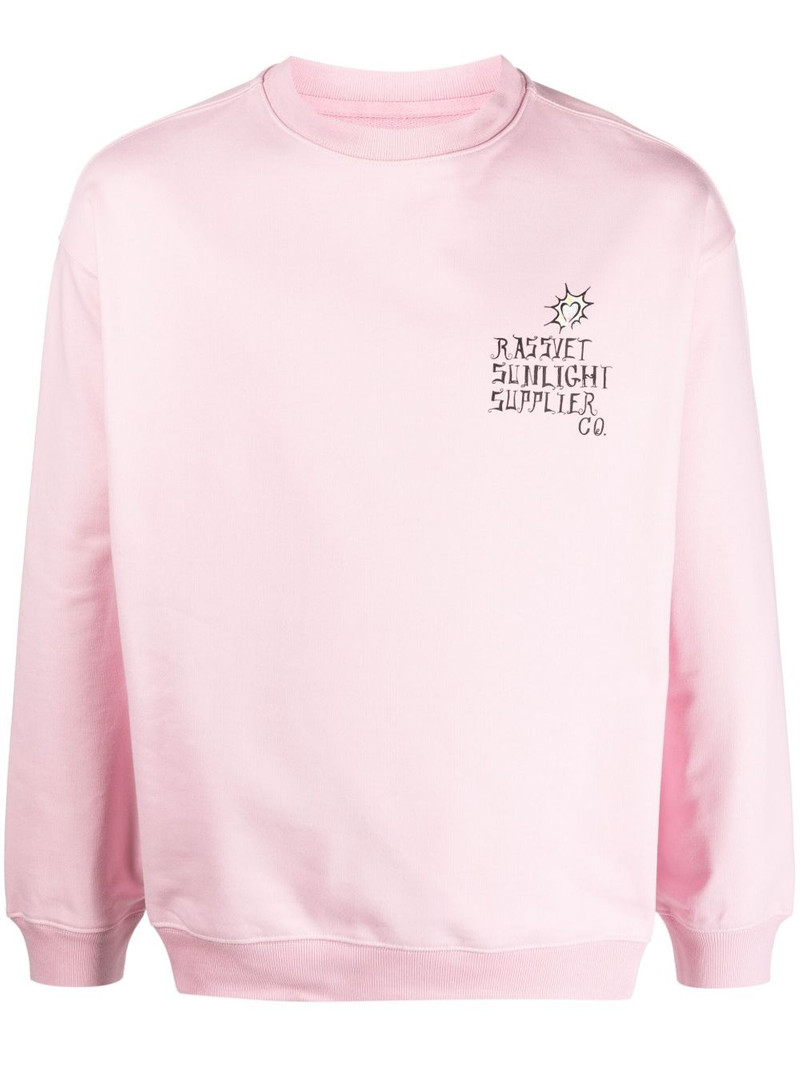 logo-print cotton sweatshirt 1