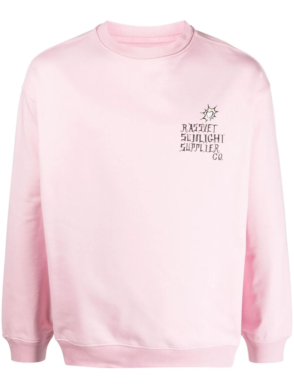 logo-print cotton sweatshirt - 1