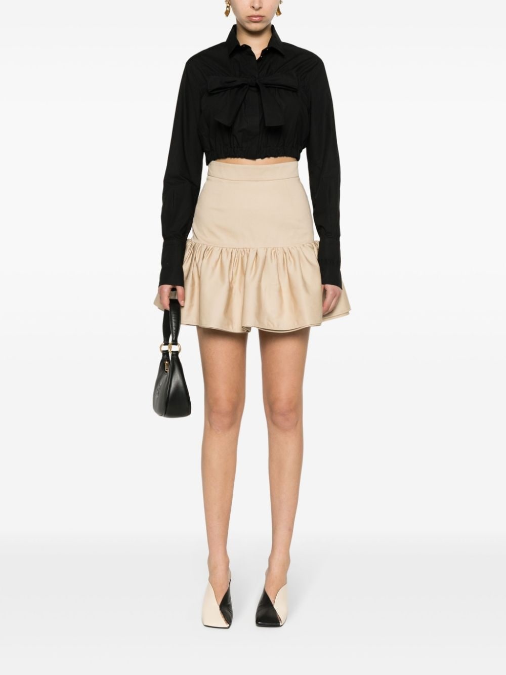 PATOU PATOU SKIRT WITH FLOUNCES | baltini | REVERSIBLE