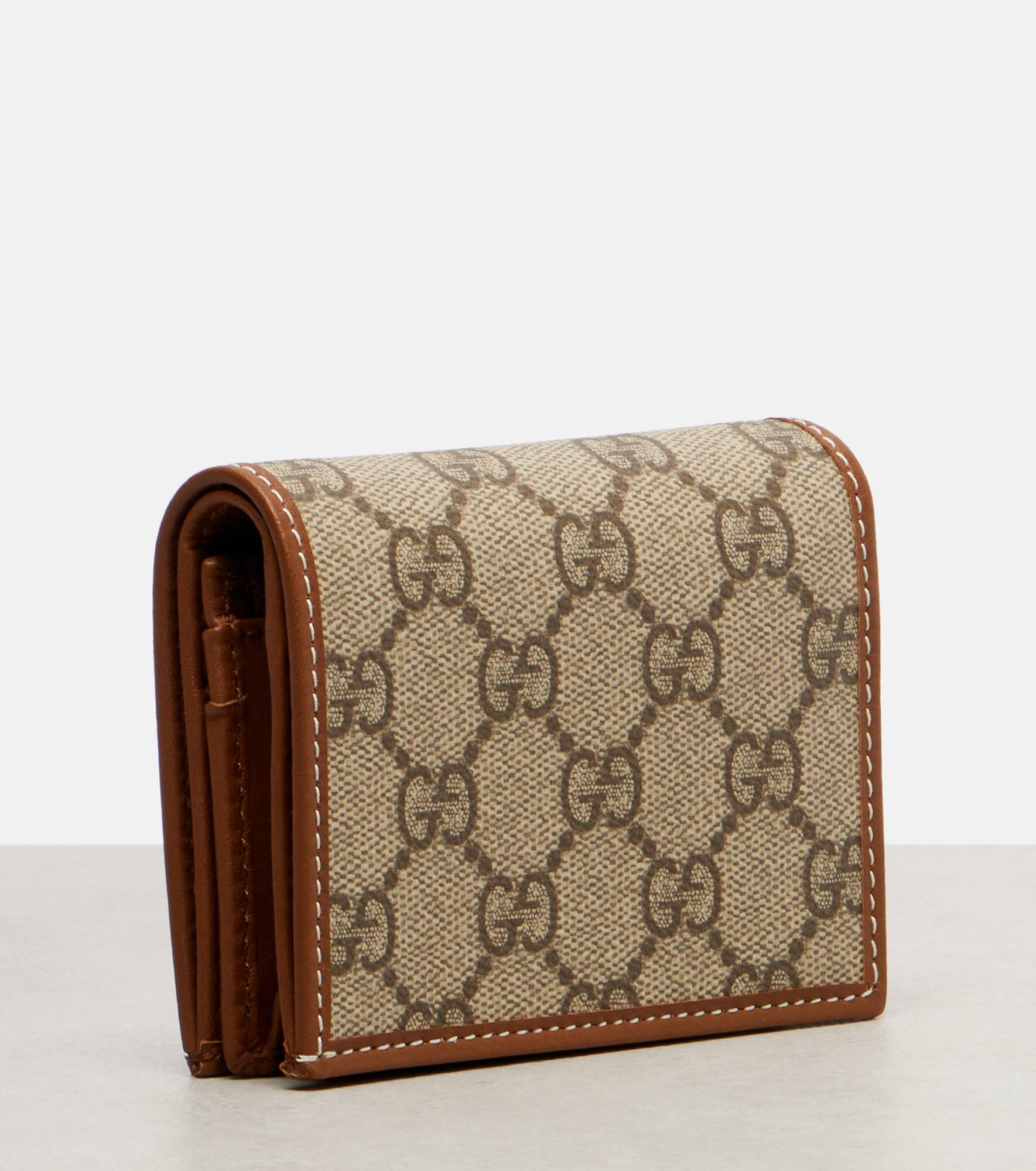 Horsebit 1955 leather-trimmed wallet - 3