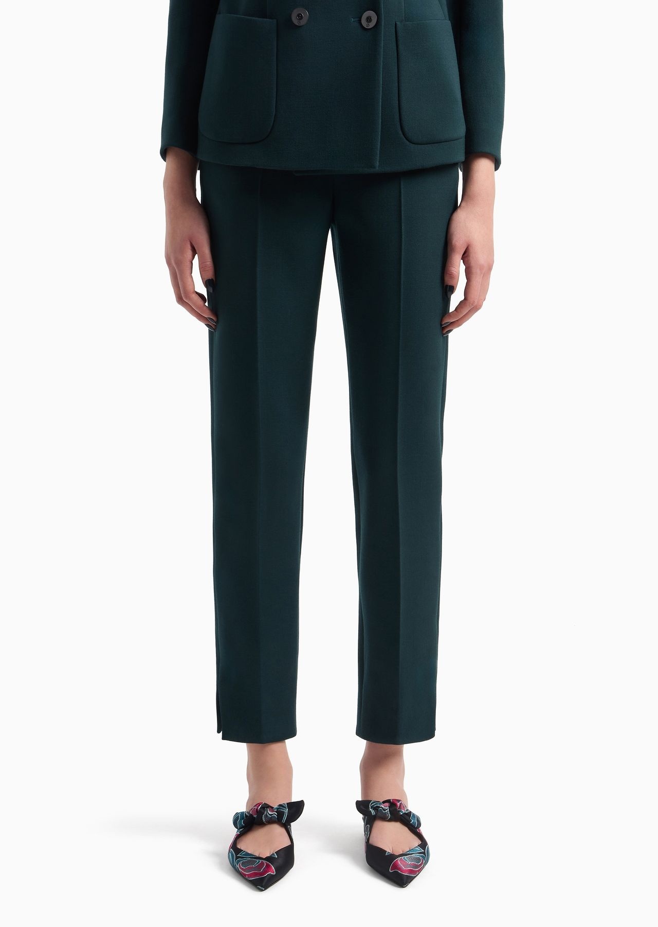 Straight trousers in stretch virgin wool - 2
