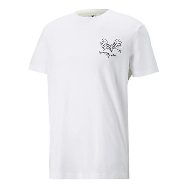 PUMA x Britto T-Shirt 'White Black' 532234-02 - 1