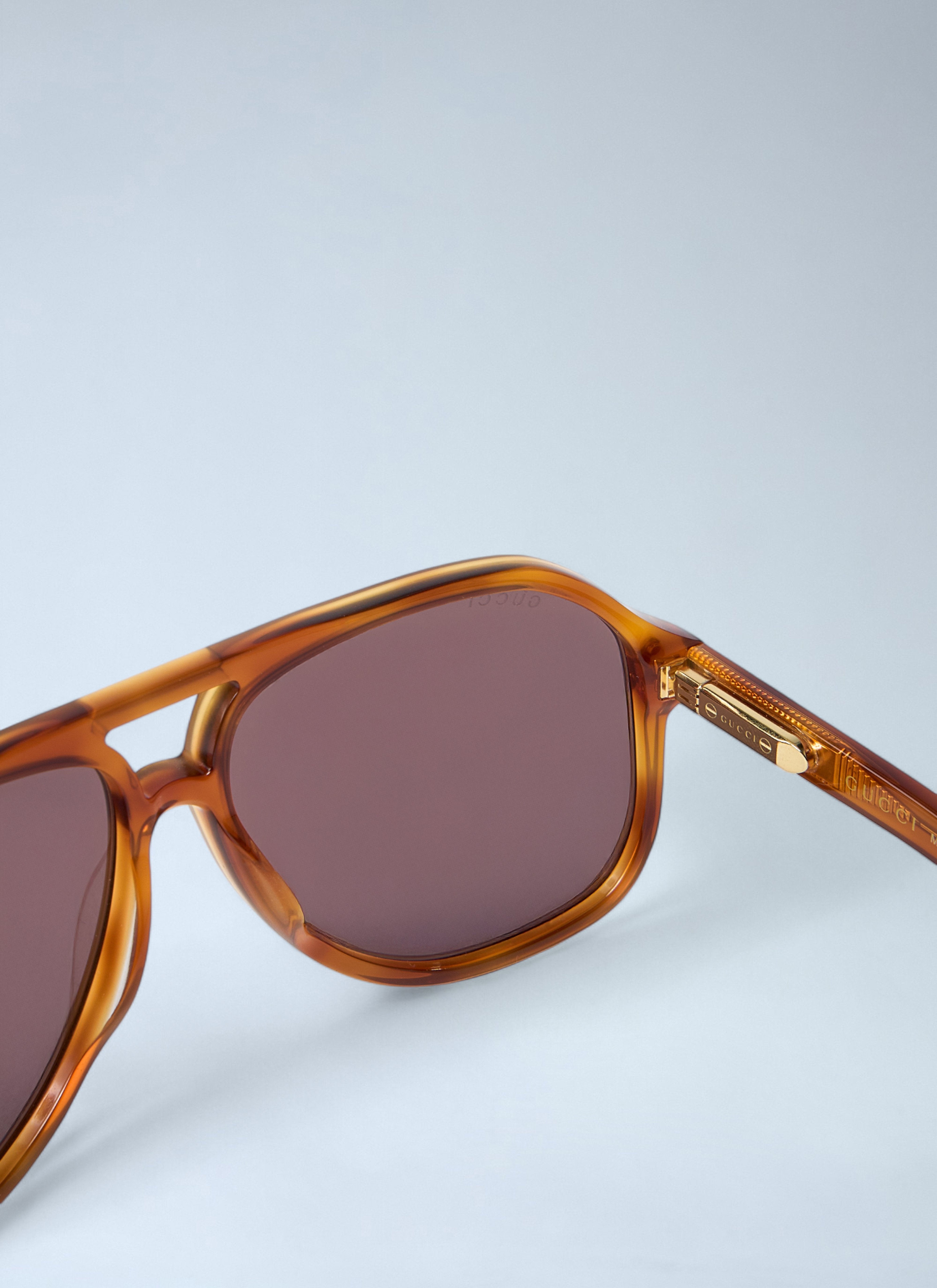Gucci Men Aviator Tortoiseshell Sunglasses - 5