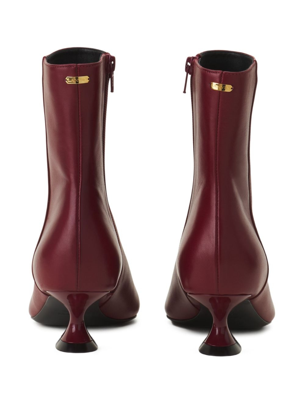 pointed-toe sculpted-heel boots - 3