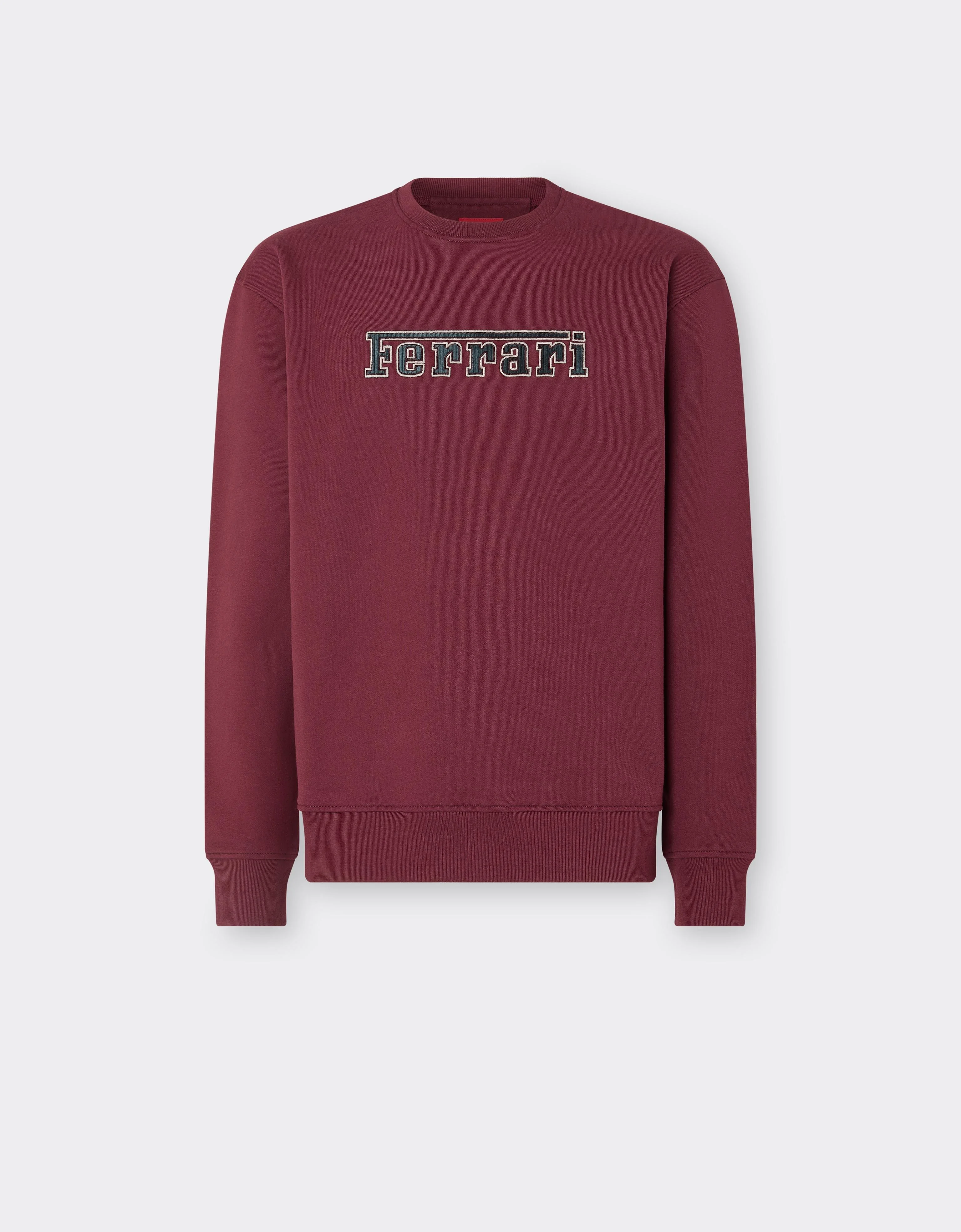 Crewneck Sweatshirt with Ferrari Patch - 1