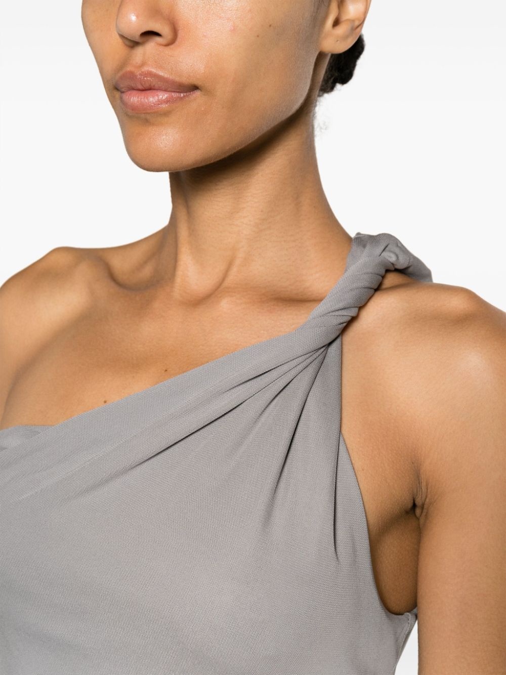 twist-detail one-shoulder top - 5