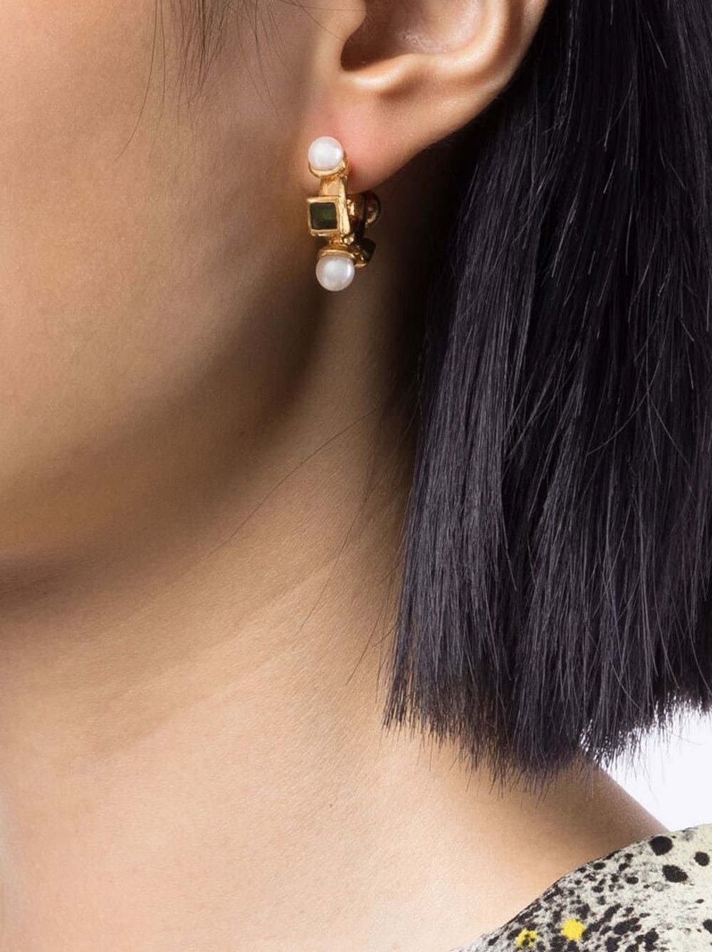 イヤリング The Traveller's Path Earrings in Gold ALIGHIERI The Traveller's Path hoop earrings | REVERSIBLE