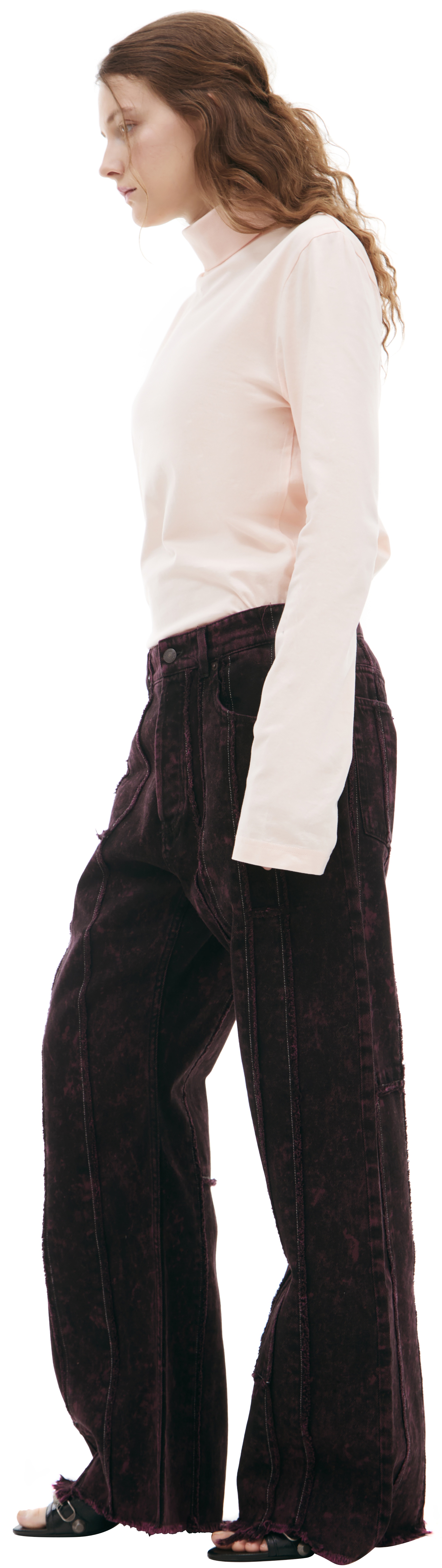JEANS WITH VERTICAL STITCHING - 2