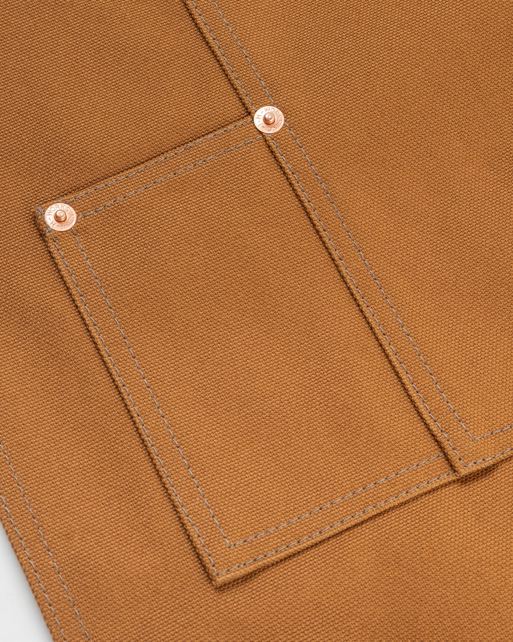 IHG-057-BRN 17oz Cotton Duck Apron - Brown - 9