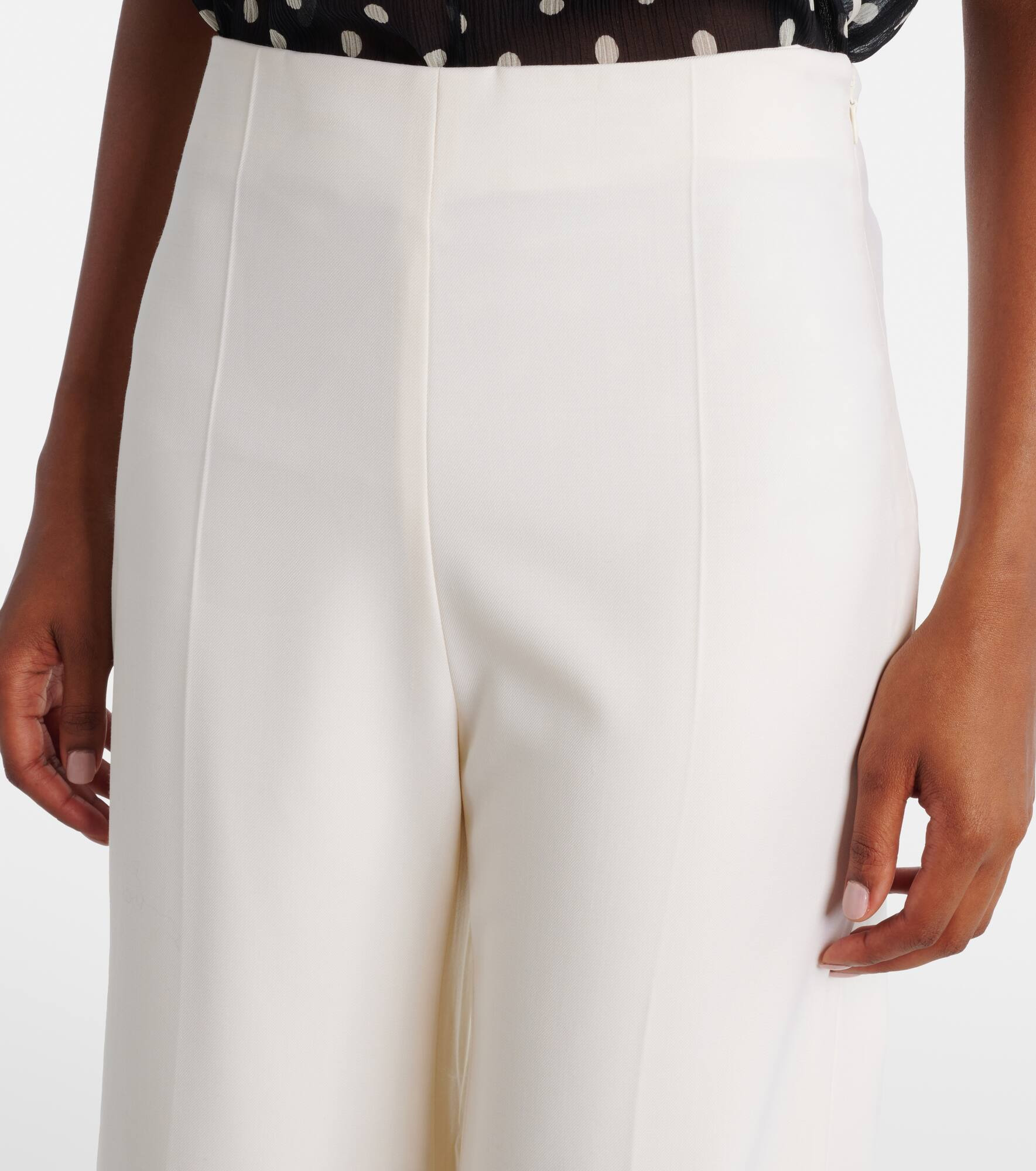 Virgin wool flared pants - 4