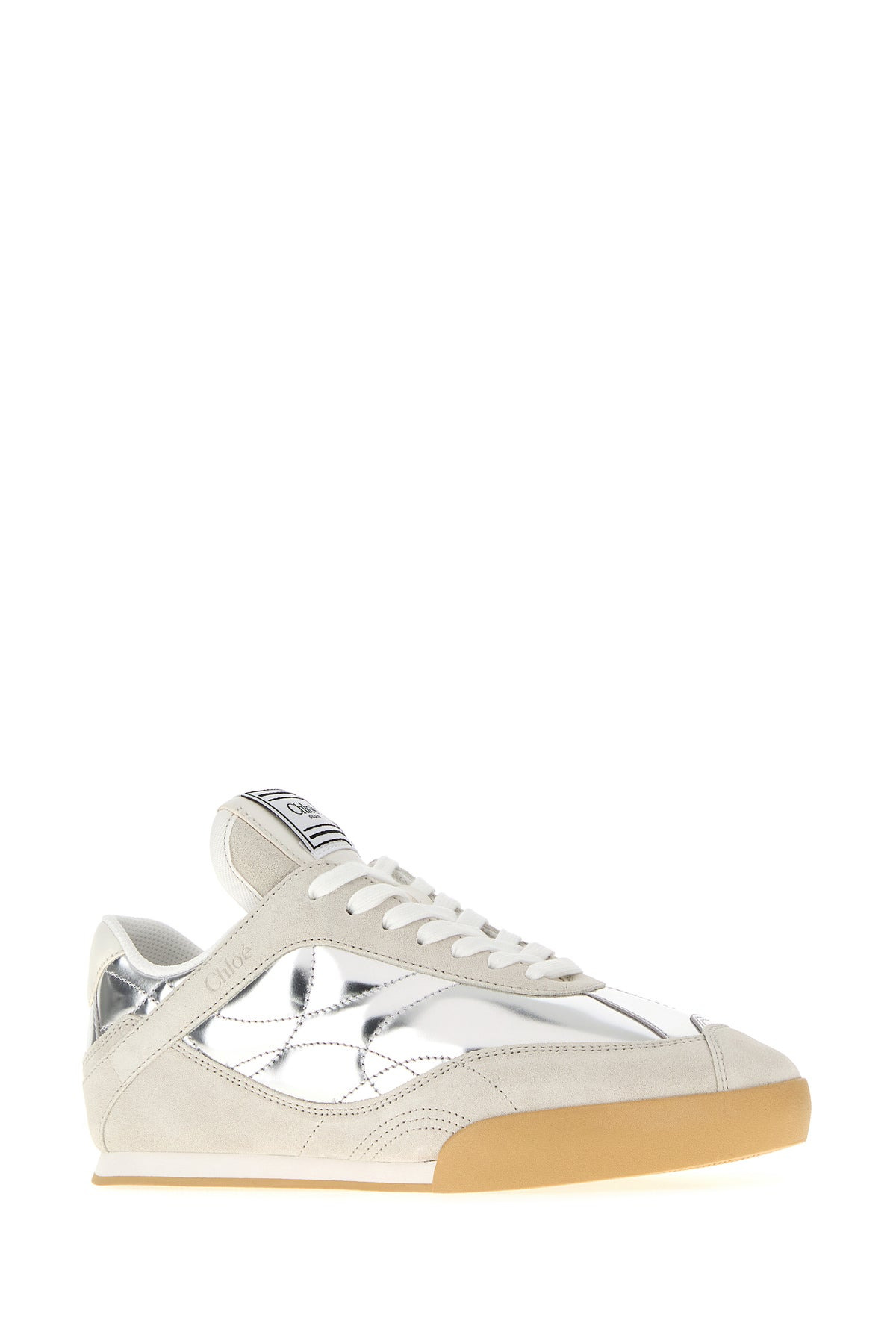 Two-tone leather and suede Chloé Kick sneakers - 2