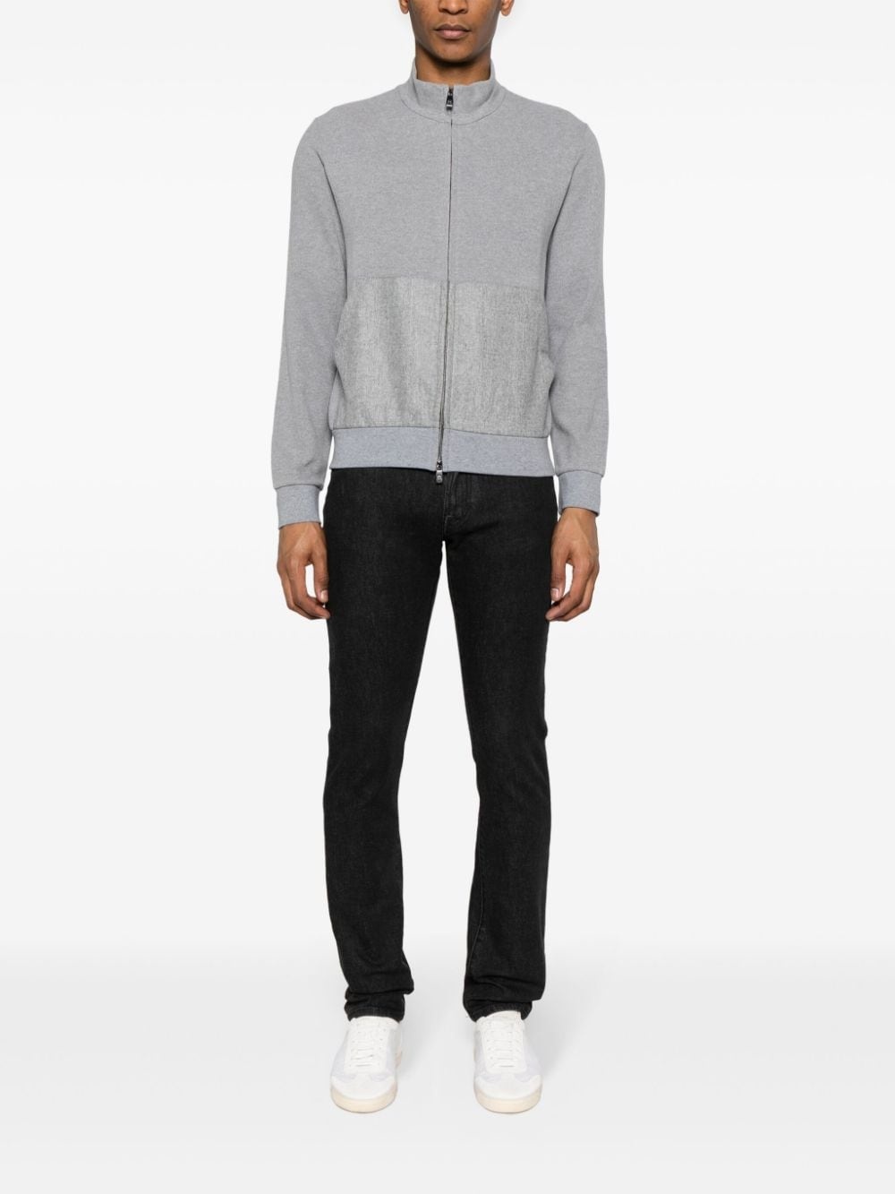 zip-up knitted cardigan - 2