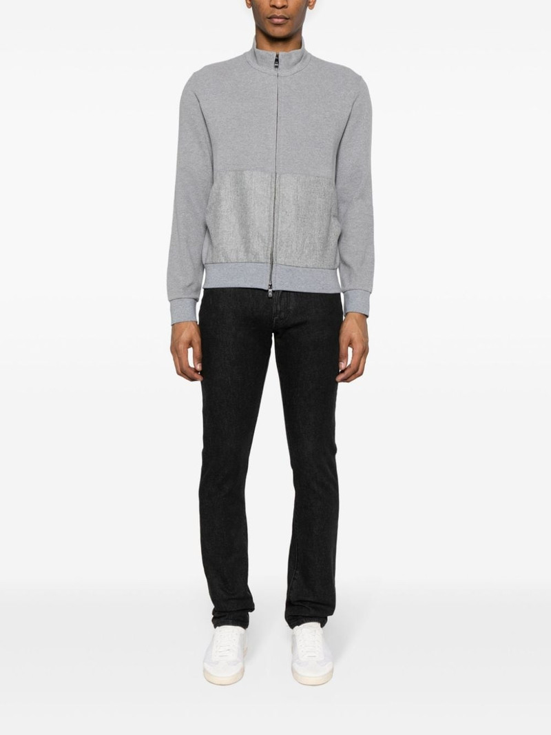 CORNELIANI zip-up knitted cardigan outlook