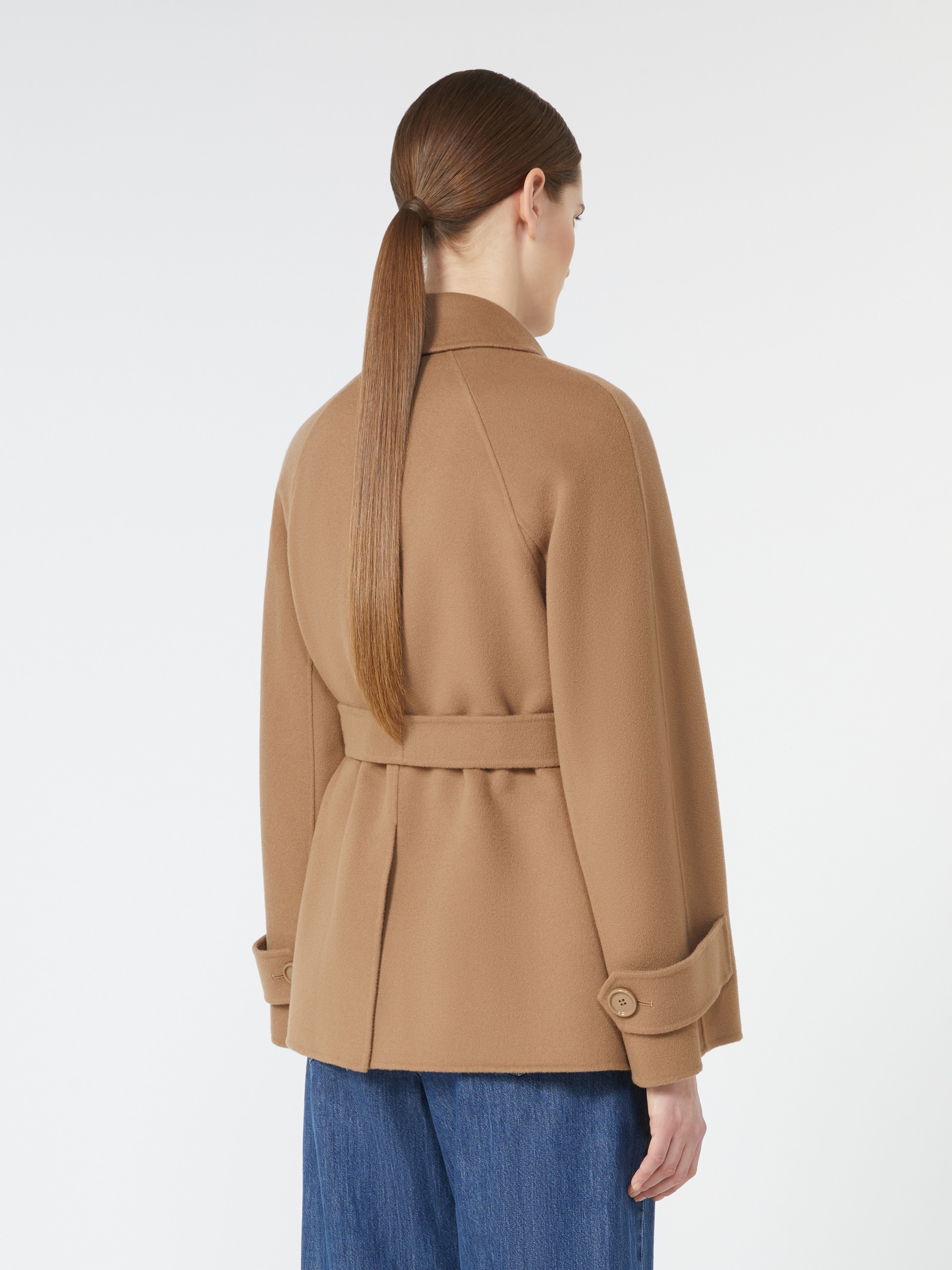 LOUIS Short double-faced wool trench coat - 4