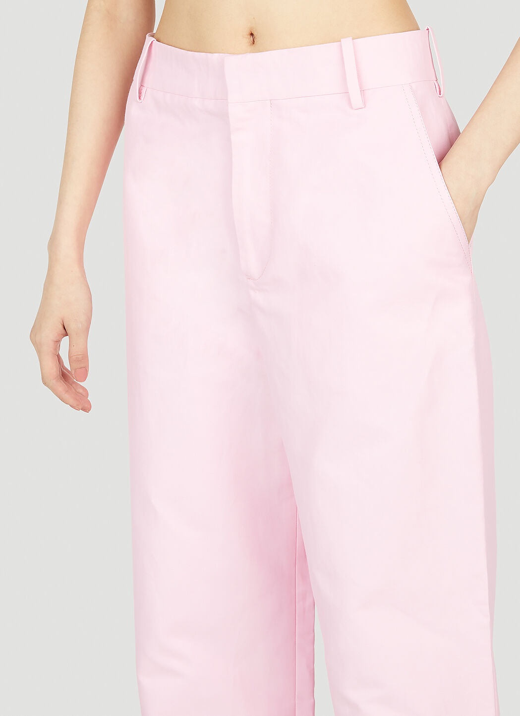 Straight Leg Drawstring Pants - 5