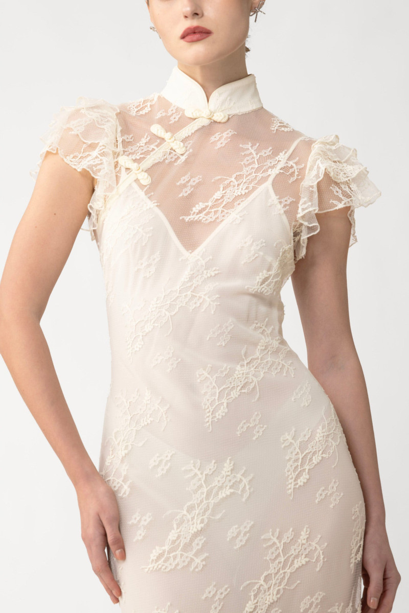 SAU LEE RAMONA LACE DRESS outlook