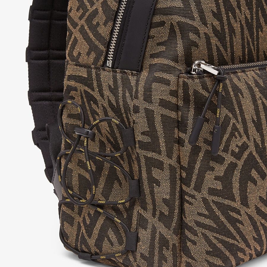 Backpack in brown FF Vertigo fabric - 4