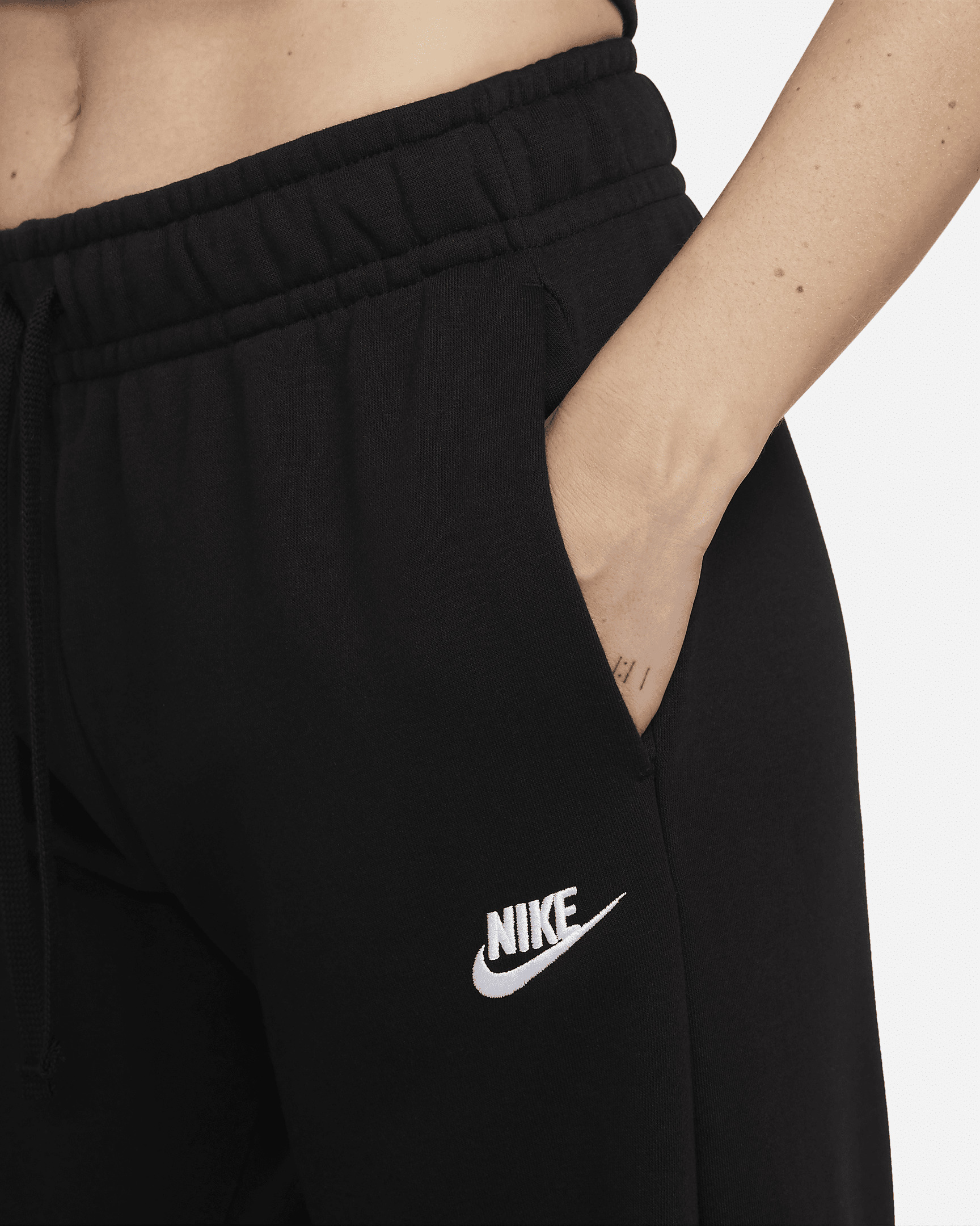 Nike Sportswear Club Fleece Women's Mid-Rise Wide-Leg Sweatpants - 3