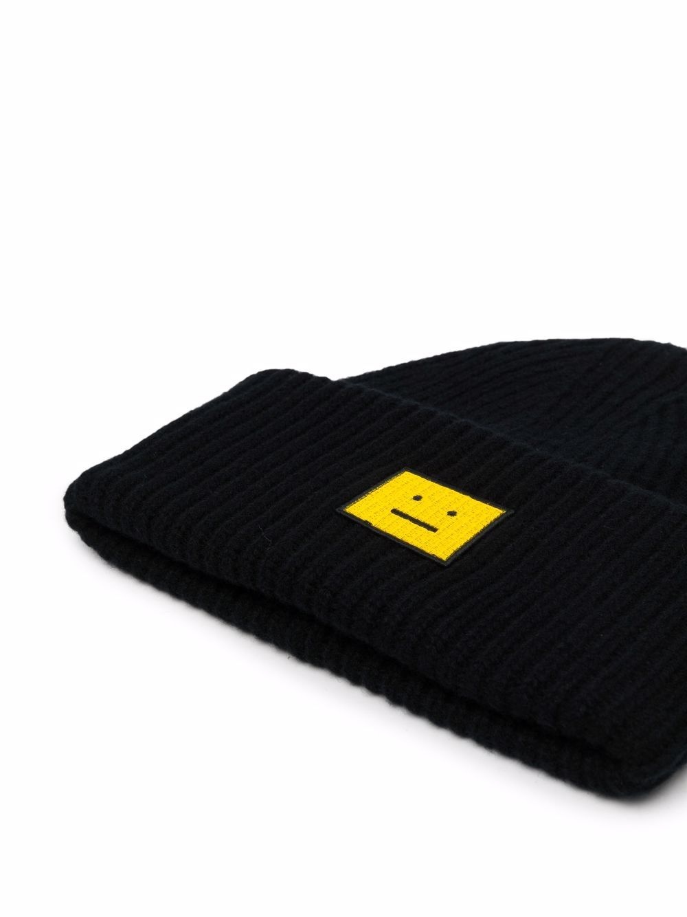 face-patch wool beanie - 2