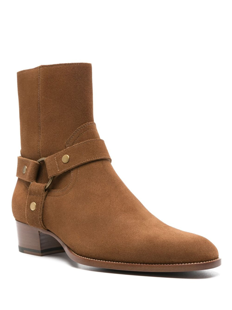 SAINT LAURENT Wyatt suede boots outlook