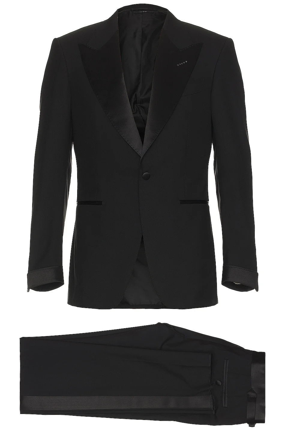 Super 120s Plain Weave Shelton Evening Suit - 1