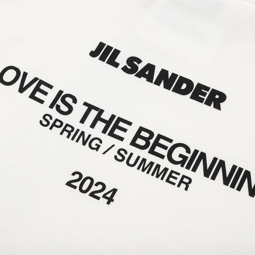 LOVE IS THE BEGINNING CREWNECK T-SHIRT - COCONUT - 3