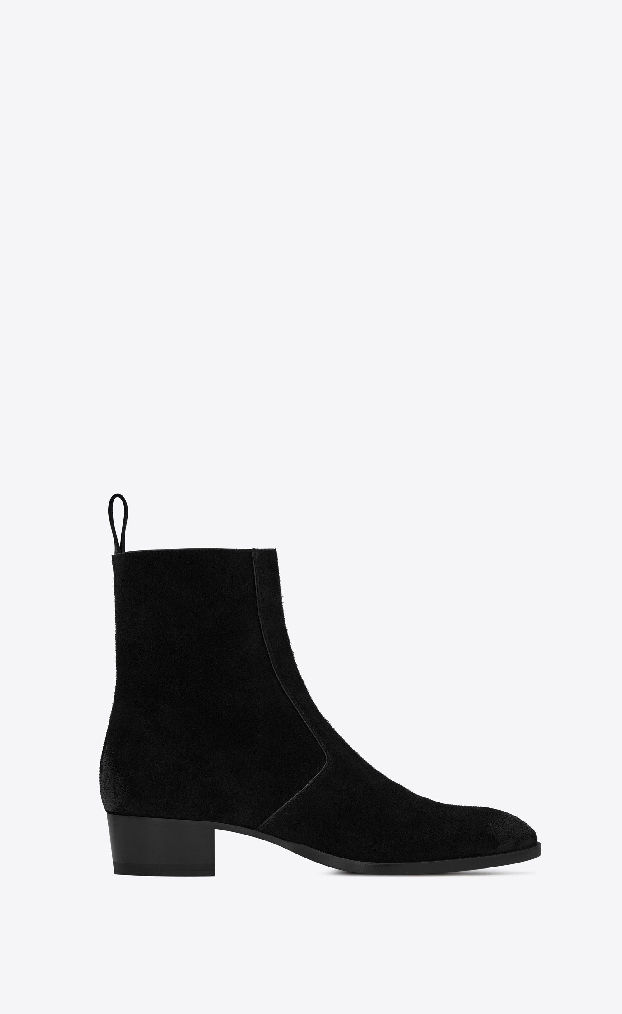 wyatt zippered boots in suede - 1