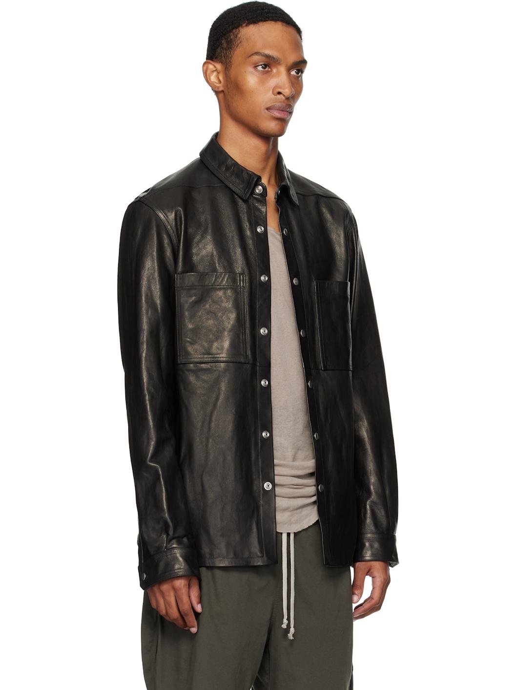 Black Concordians Outershirt Leather Jacket - 2