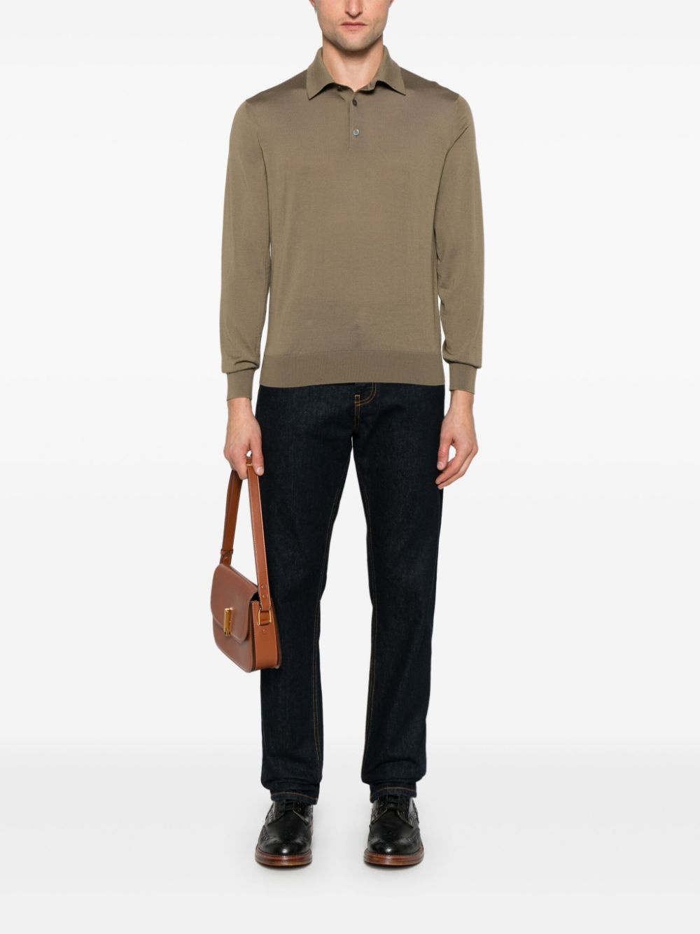 wool polo shirt - 2
