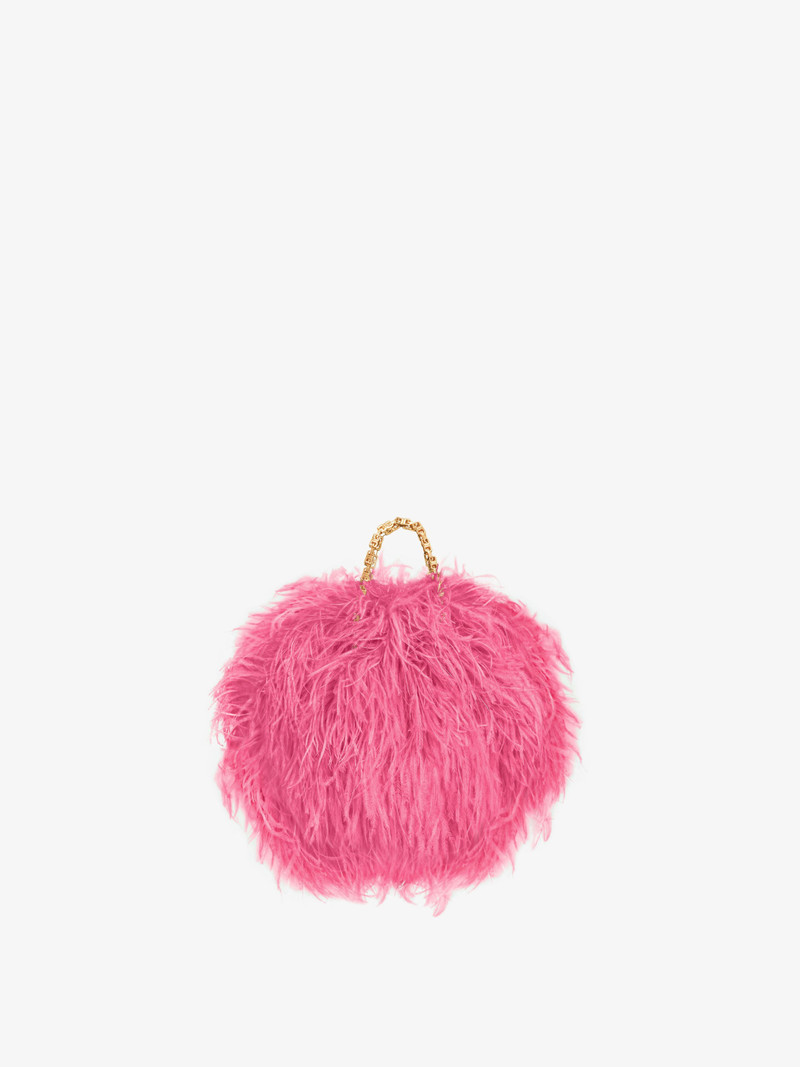 MINI KENNY BAG IN SILK WITH FEATHERS 4