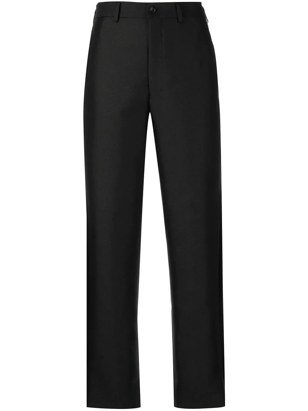 fringed straight-leg tailored trousers - 1