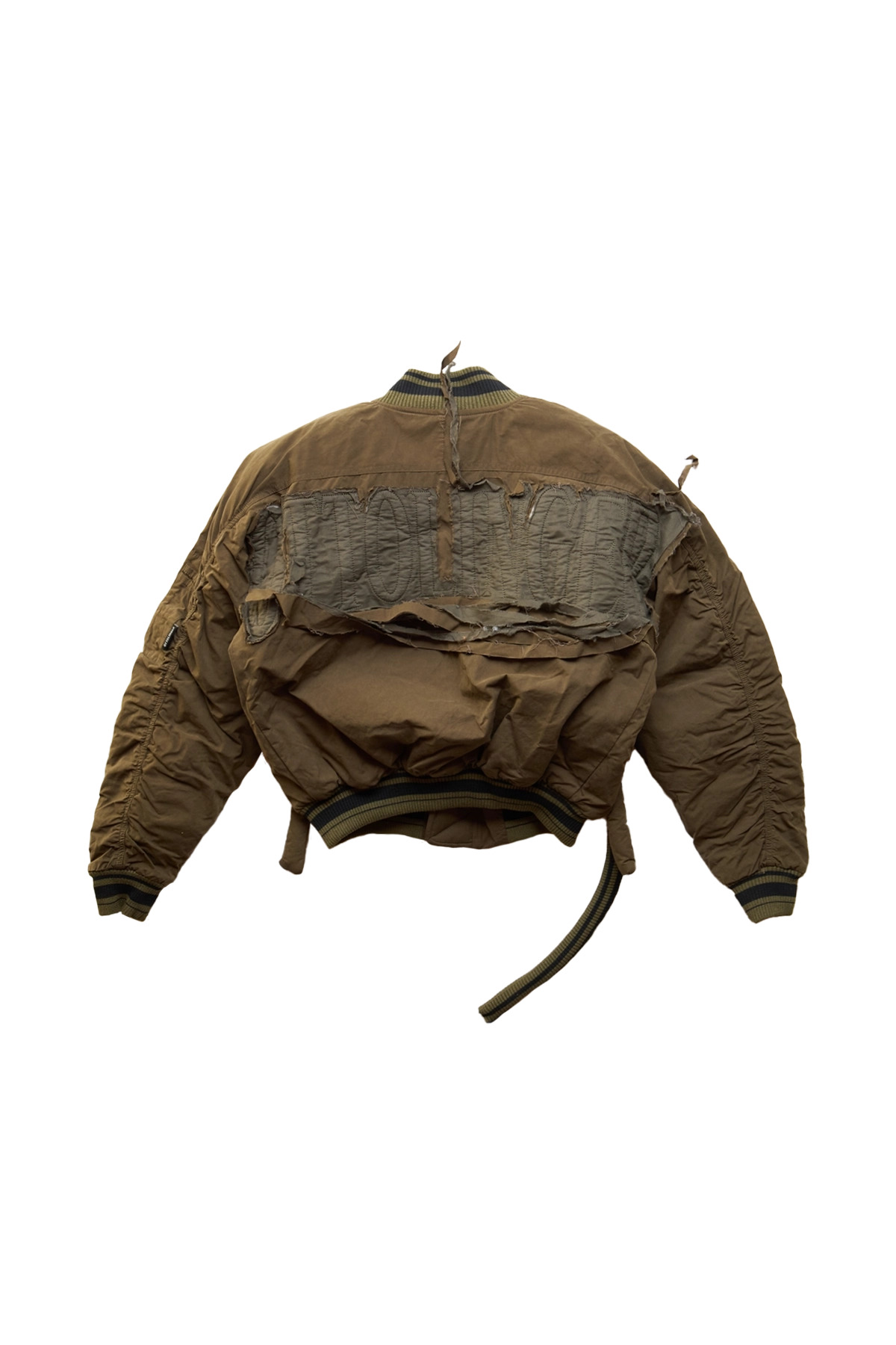 Ottolinger Strap Bomber Jacket Green - 2