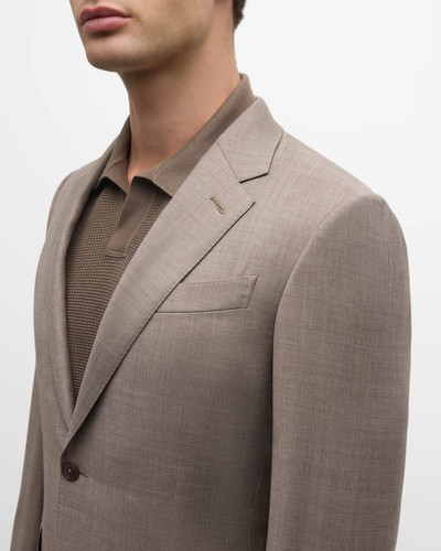 ZEGNA Men's Wool Sharkskin Suit outlook