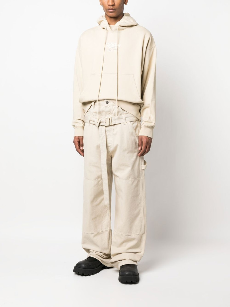 Off-White 넓은 다리 바지 벨트 outlook
