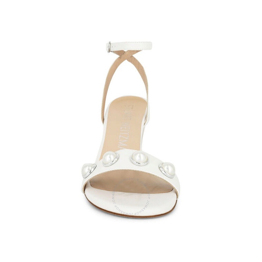 Stuart Weitzman Nearlybare Portia 85 Leather Sandals - 3