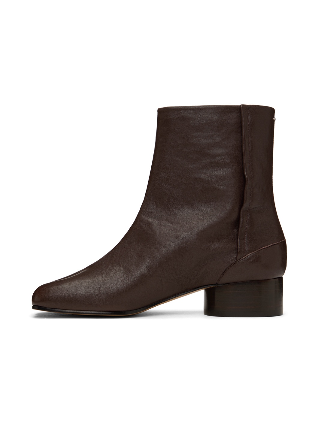 Brown Tabi Ankle Boots - 3